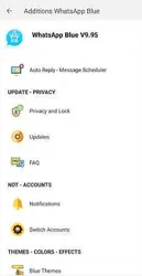 Blue WhatsApp APK screen 1