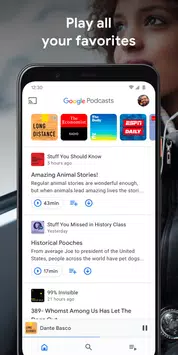 Google Podcasts screen 1