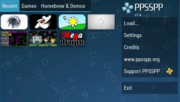 PPSSPP PSP emulator screen 1