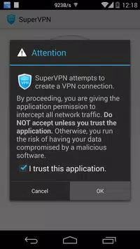 SuperVPN Fast VPN Client screen 2