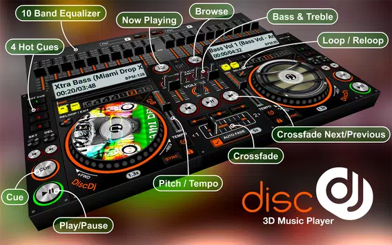 DiscDj 3D Music Player screen 5